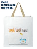 Merkloos Shoppingbag kiekeboe kat assorti