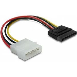 Delock 60100 Kabel SATA 15-pins HDD naar 4-pins male - recht