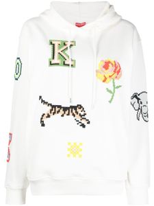 Kenzo hoodie à imprimé graphique - Blanc