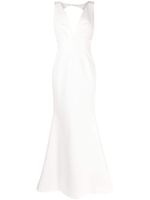 Rachel Gilbert robe longue Lennon à col v - Blanc