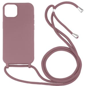 Samsung Galaxy S20 hoesje - Backcover - Koord - Softcase - Flexibel - TPU - Oudroze