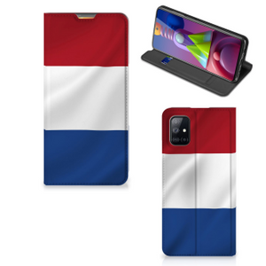 Samsung Galaxy M51 Standcase Nederlandse Vlag