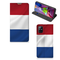 Samsung Galaxy M51 Standcase Nederlandse Vlag - thumbnail