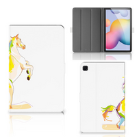 Samsung Galaxy Tab S6 Lite | S6 Lite (2022) Hippe Tablet Hoes Horse Color - thumbnail