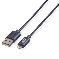 VALUE USB 2.0 synchronisatie- en oplaadkabel met Lightning-connector, 1 m