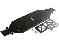 Losi - Chassis with Brace 4mm Black: DBXL-E 2.0 (LOS251090) - thumbnail