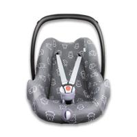 nijntje autostoelhoes 0+ interlock smile grijs