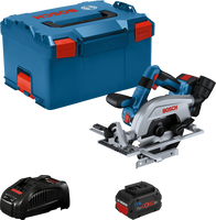 Bosch Blauw GKS 18V-57-2 L | 18V Accu Cirkelzaag | 165mm | 2x 5,5Ah ProCore in L-Boxx - 06016C1102