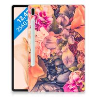 Samsung Galaxy Tab S7FE Siliconen Hoesje Bosje Bloemen