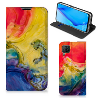 Bookcase Huawei P40 Lite Watercolor Dark - thumbnail