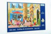 Coffee and Croissants Puzzel 500 XL Stukjes