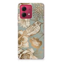 TPU Case voor Motorola Moto G84 Vintage Bird Flowers