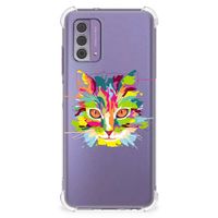 Nokia G42 Stevig Bumper Hoesje Cat Color - thumbnail