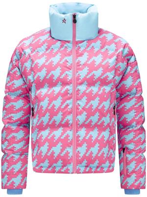 Perfect Moment Ski-jack met pied-de-poule print - Roze