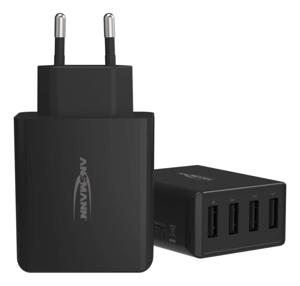 Ansmann HomeCharger HC430 USB-oplader 30 W Thuis Uitgangsstroom (max.) 6000 mA Aantal uitgangen: 4 x USB 2.0 bus A