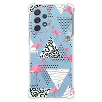 Samsung Galaxy A73 Case Anti-shock Flamingo Triangle - thumbnail