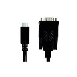 LogiLink AU0051A video kabel adapter 1,2 m USB C VGA (D-Sub) Zwart