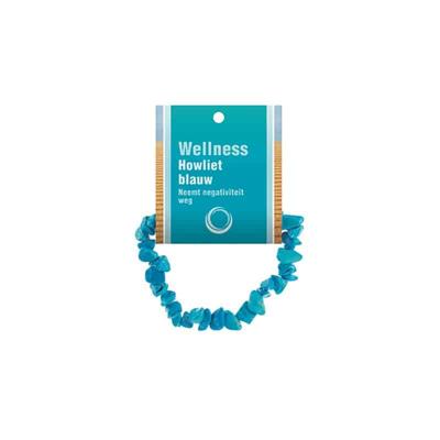 Edelsteen Splitarmband Howliet Blauw met Uitlegkaart Edelsteen Splitarmband Howliet Blauw met Uitlegkaart