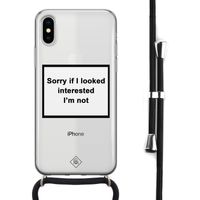 iPhone X/XS hoesje met koord - Not interested - thumbnail