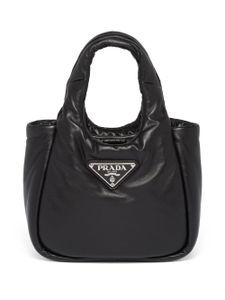 Prada petit sac cabas Soft matelassé - Noir