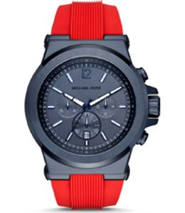 Horlogeband Michael Kors MK8558 Silicoon Rood 28mm