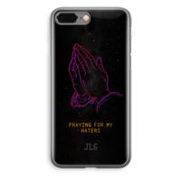 Praying For My Haters: iPhone 8 Plus Transparant Hoesje - thumbnail