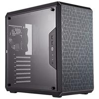 Cooler Master MasterBox MCB-Q500L-KANN-S00 ATX Mini Tower behuizing met een transparant zijpaneel display, nette kabels, en verschillende koelopties,Wit/Zwart