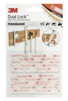3M Dual Lock SJ3560, verwijderbaar bevestigingssysteem - doorschijnend uiterlijk (glas, acrylglas (PMMA), polycarbonaat) - 19mm x 10cm, doorschijnend, dikte: 5,7mm (1-pack)