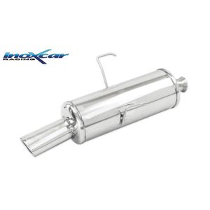 InoxCar uitlaat passend voor Peugeot 106 1.1 60pk 1996-2000 1x90mm Rally IXPE1060490RA