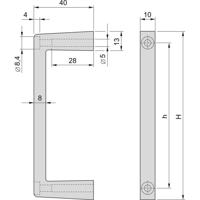 Schroff 20860258 Greep 2 stuk(s)