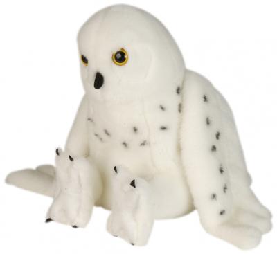 Wild Republic knuffel uil junior pluche 30 cm wit Wild Republic knuffel uil junior pluche 30 cm wit