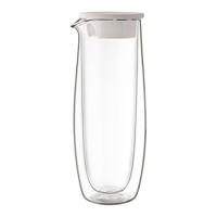 Villeroy & Boch Artesano Glazen karaf met deksel, 1 liter, karaf, waterkaraf, voor ijsthee, water en sap, kan transparant, borosilicaatglas