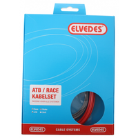 Elvedes Rem kabelkit ATB / race compleet rood (in doosje) - thumbnail