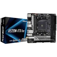 ASRock A520M-ITX/ac Moederbord Socket AMD AM4 Vormfactor Micro-ATX - thumbnail