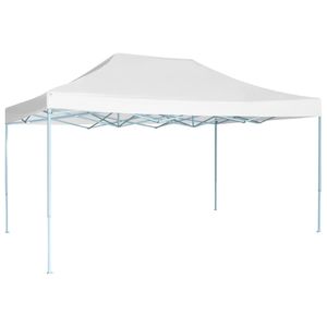 Partytent inklapbaar 3x4 m staal wit