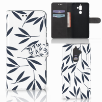 Nokia 7 Plus Hoesje Leaves Blue