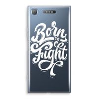 Born to Fight: Sony Xperia XZ1 Transparant Hoesje - thumbnail