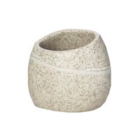 Tandenborstelhouder Sapho Little Rock Vrijstaand 8.9x8.3x7.7 cm Polyresin Beige Sapho