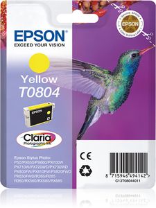 Epson Hummingbird Singlepack Yellow T0804 Claria Photographic Ink