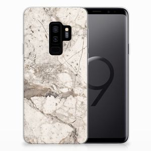 Samsung Galaxy S9 Plus TPU Siliconen Hoesje Marmer Beige