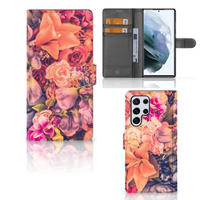 Samsung Galaxy S22 Ultra Hoesje Bosje Bloemen - thumbnail