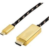 ROLINE 11.04.5847 USB grafische adapter 3840 x 2160 Pixels Zwart, Goud - thumbnail