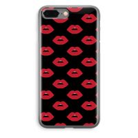 Lips: iPhone 8 Plus Transparant Hoesje - thumbnail