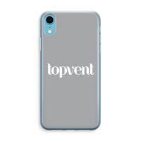 Topvent Grijs Wit: iPhone XR Transparant Hoesje - thumbnail