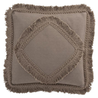 J-Line Kussen Franje Vierkant 45 x 45