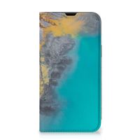 iPhone 13 Standcase Marble Blue Gold