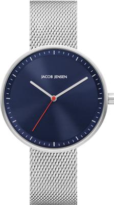 Jacob Jensen Strata 2 horloge (Kleur band: zilver, Kleur wijzerplaat: blauw, Materiaal band: staal) Jacob Jensen Strata 2 horloge (Kleur band: zilver, Kleur wijzerplaat: blauw, Materiaal band: staal)
