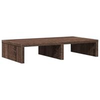 vidaXL Monitorstandaard 50x27x10 cm bewerkt hout bruin eikenkleurig