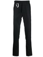 HELIOT EMIL pantalon chino droit à détails de mousquetons - Noir