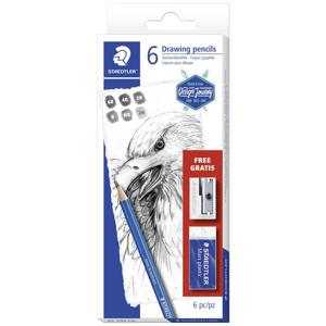 Staedtler Lumograph 61 100 C6 Potloodset Hardheid: 6B, 4B, 2B, B, HB, 2H 1 set(s)